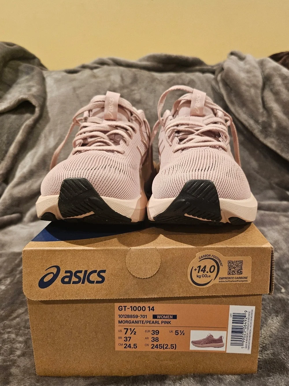 ASICS Women's Athletic Shoes in Dusty Rose and Cream